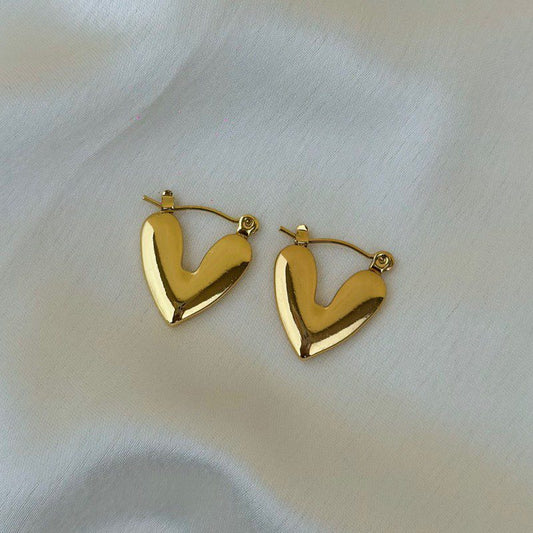 Sweetheart Hoop Earrings