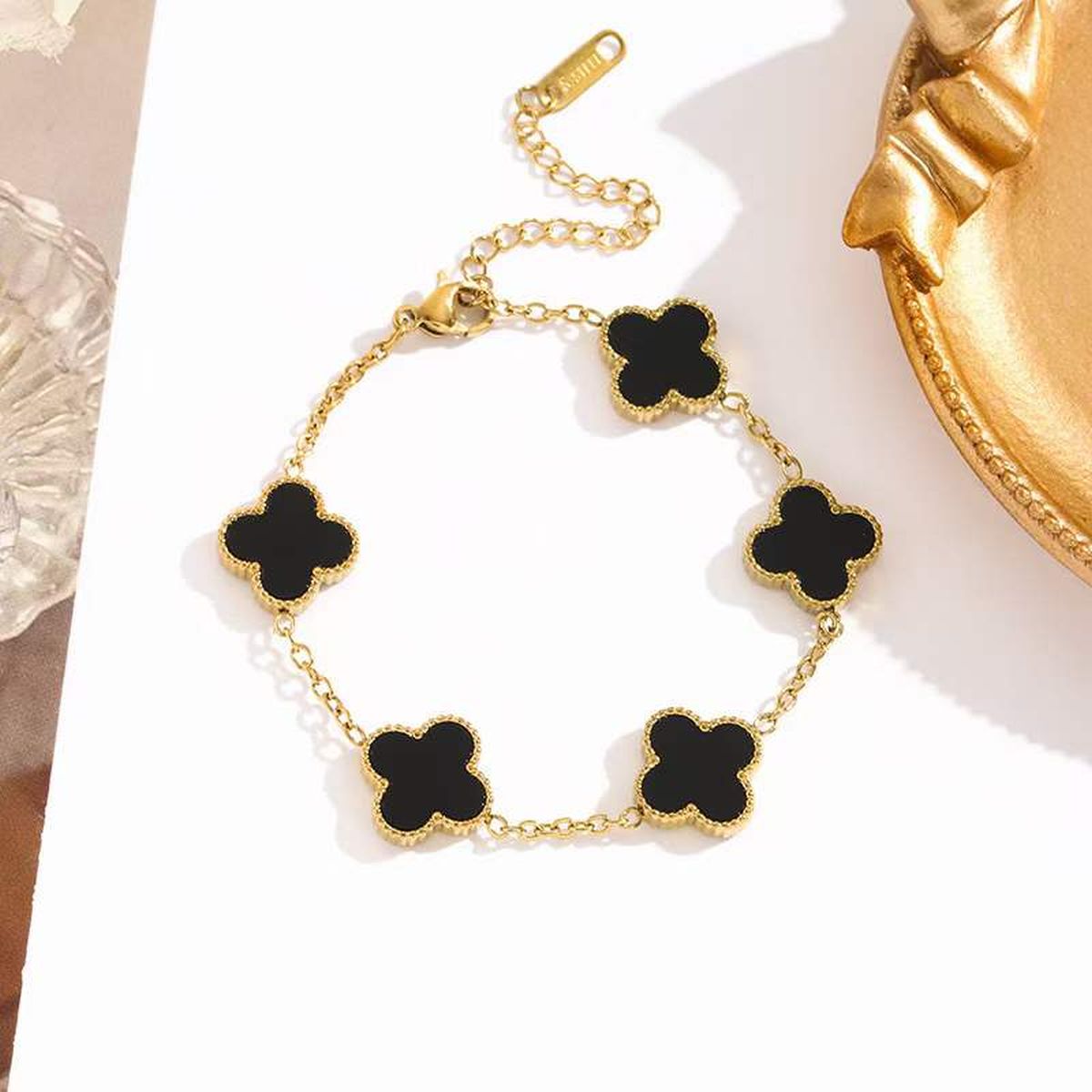 Black Clover Charm Bracelet