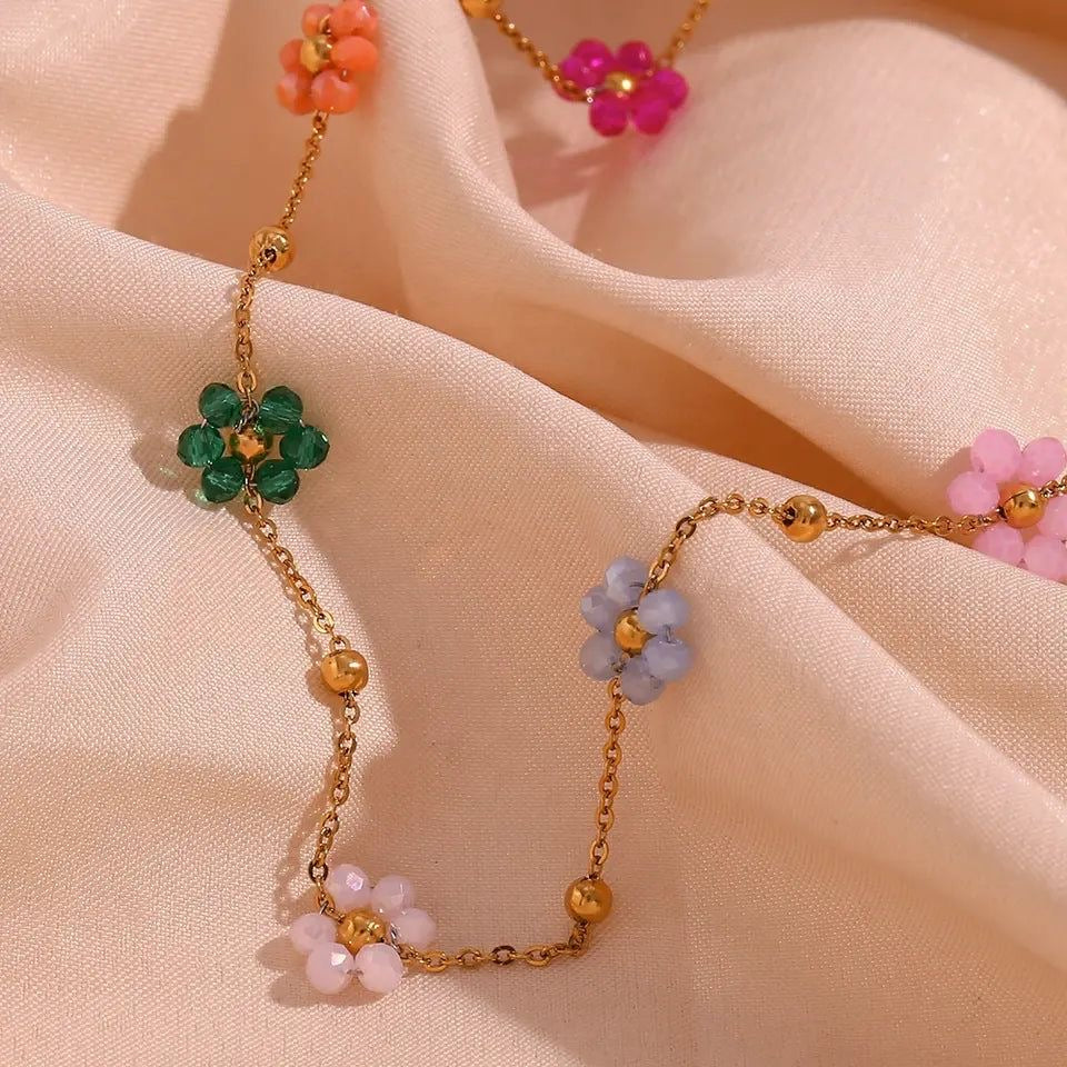 Multicolor floral Necklace