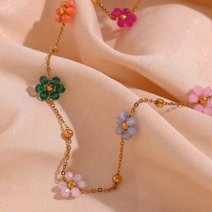 Multicolor floral Necklace