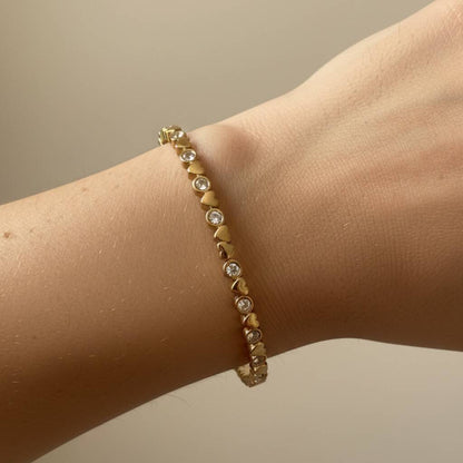 Amour Heart Bangle (Baby Size)