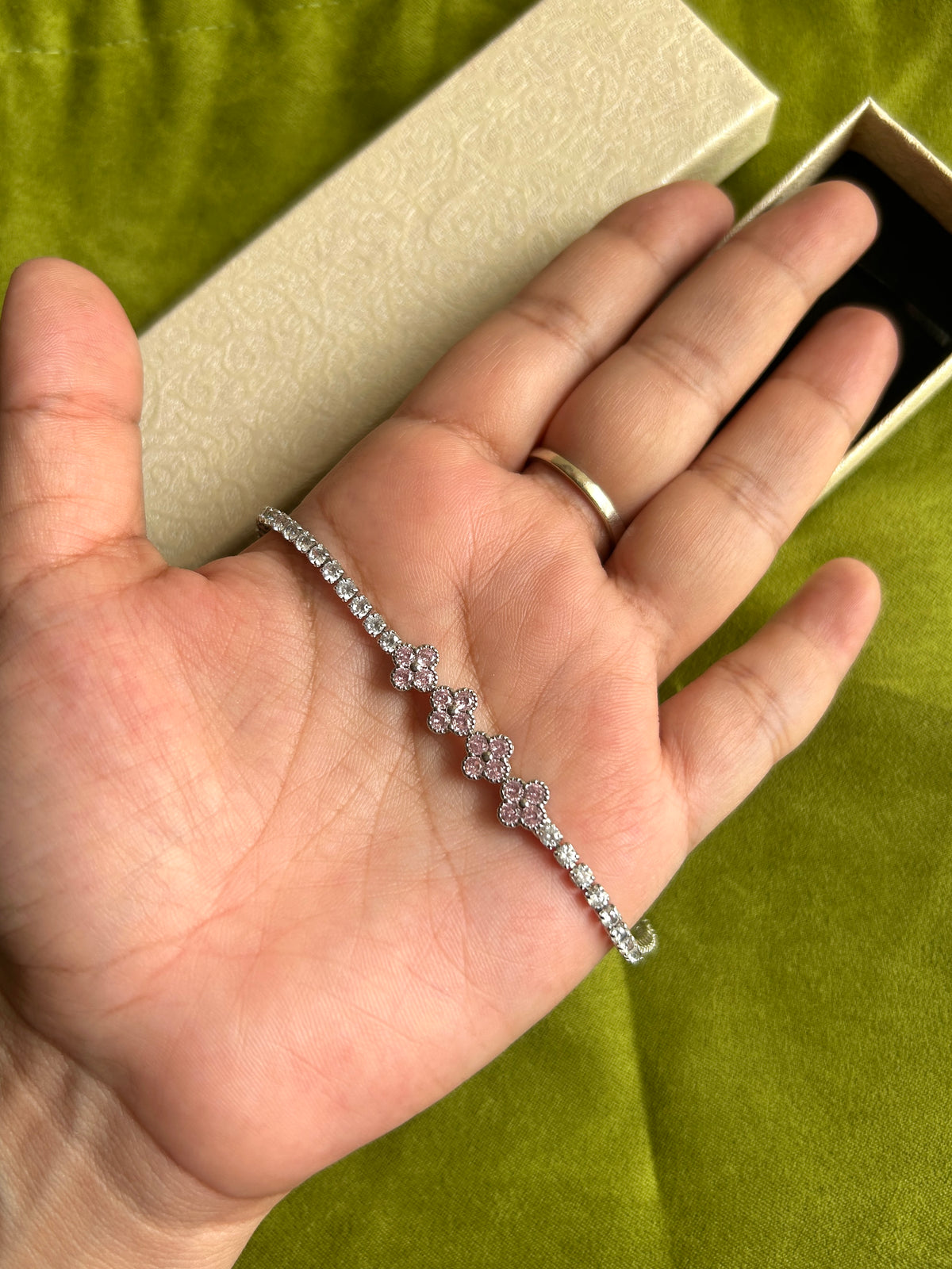 The Rosalie Clover Tennis Bracelet
