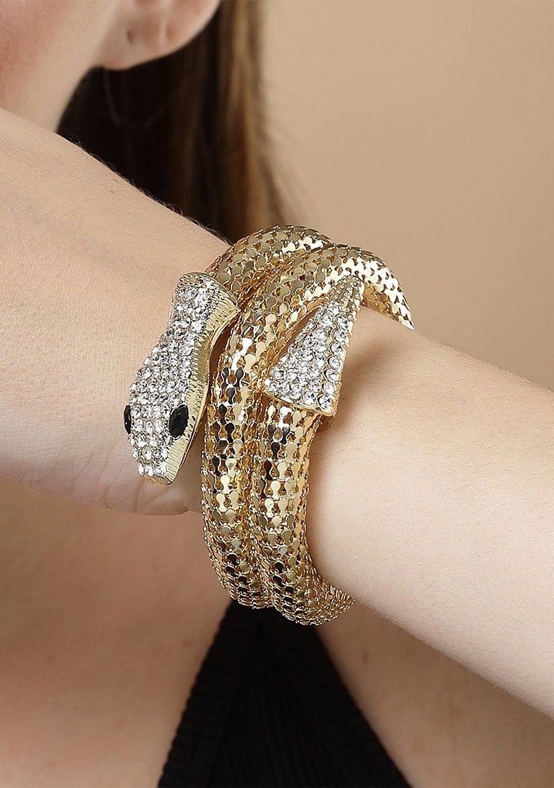Studded Snake Wrap Around Bracelet