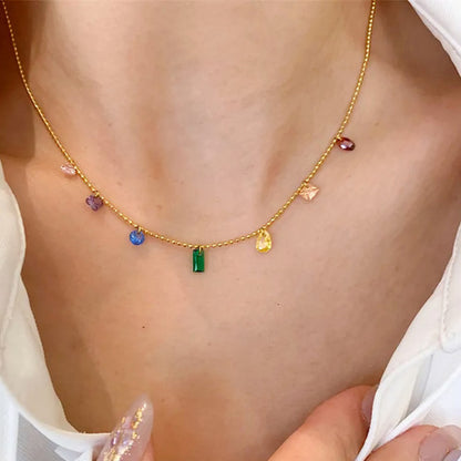 Muticolor Strand Nevklace