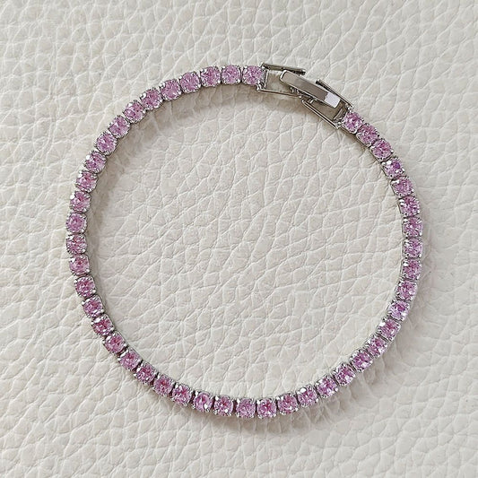 Pink Tennis Bracelet