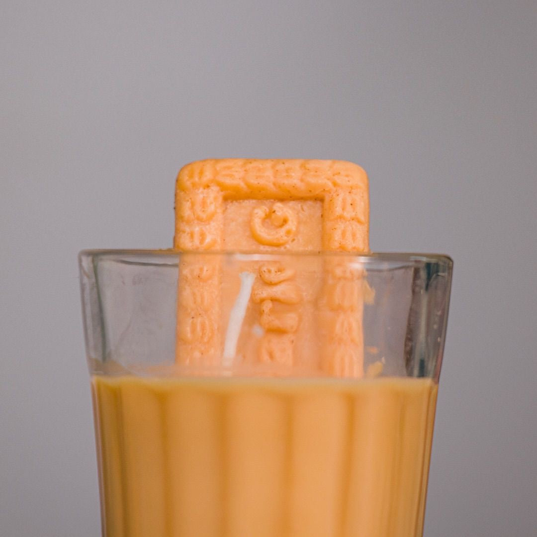 Chai & Biscuit Soy Wax Candle ( Pack of 2) Refillable Cups !