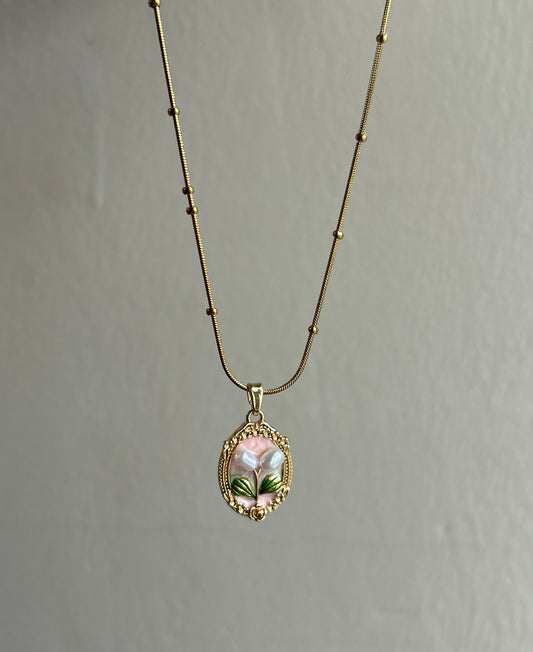Pearl Petals Necklace