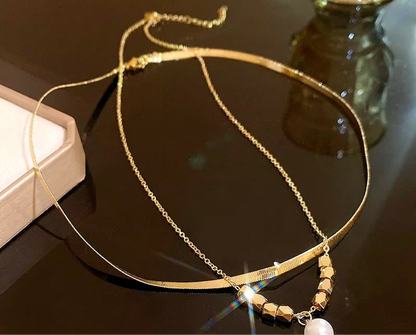 Layered Pearl Necklace