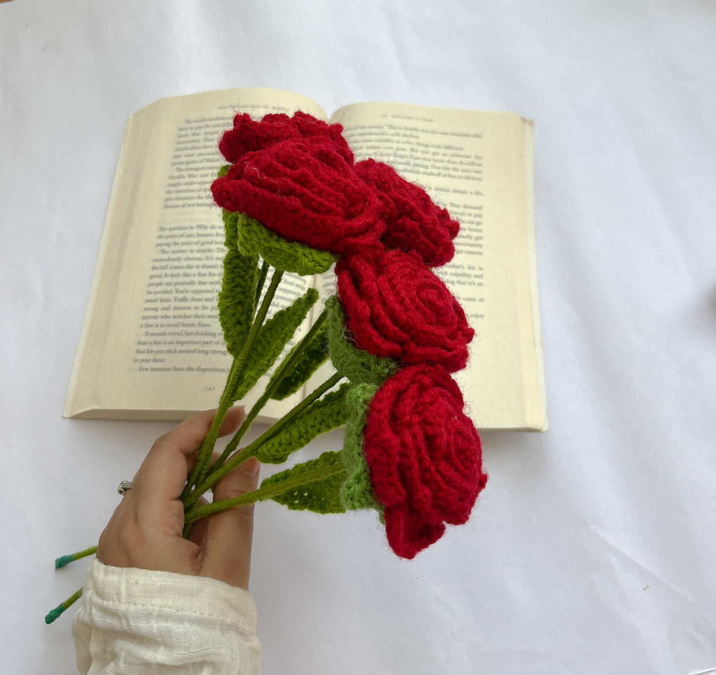 Crochet Rose - Red