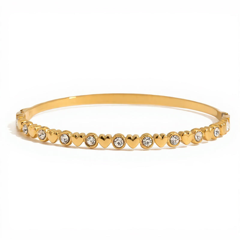 Amour Heart Bangle (Baby Size)