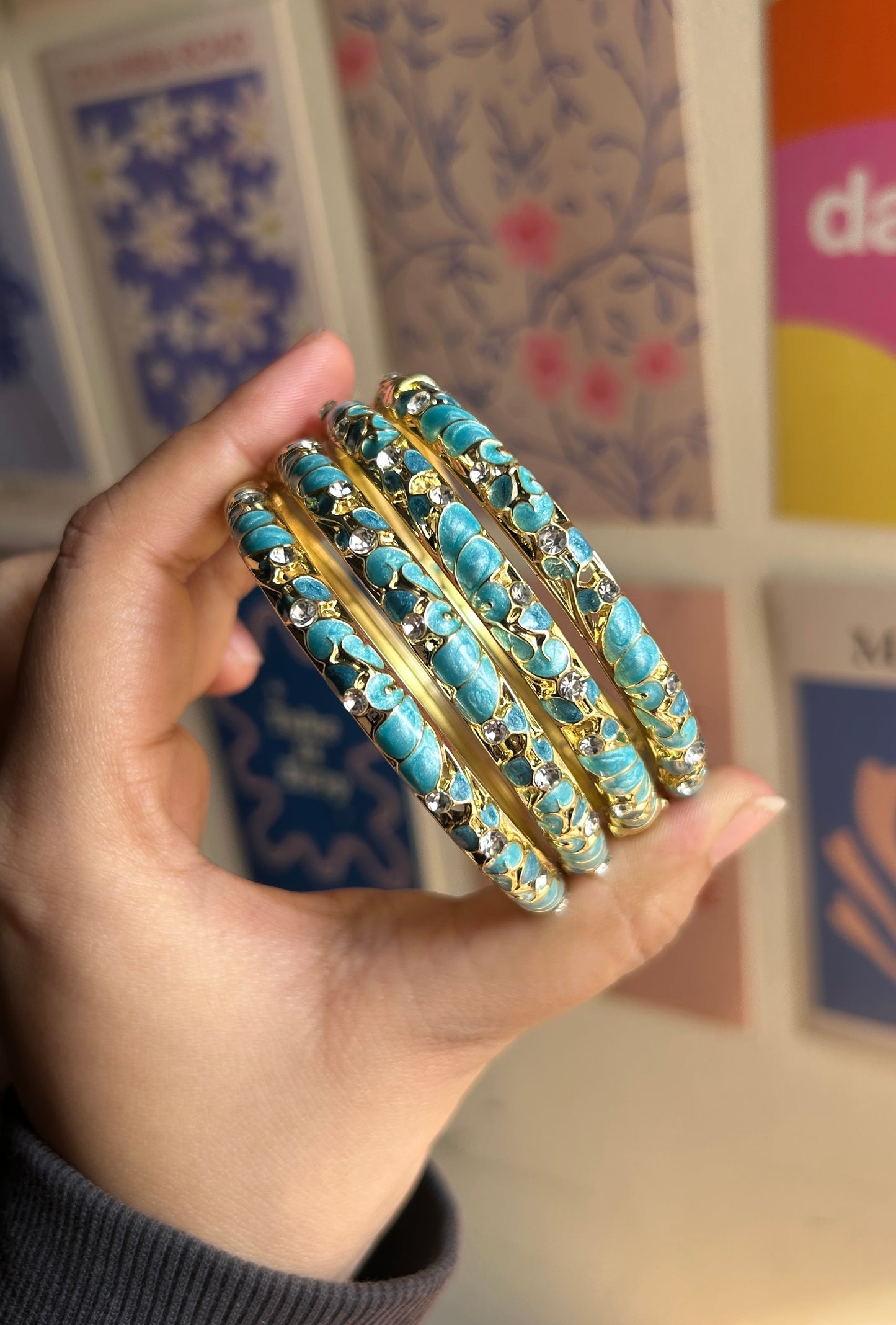 Blue Vintage Bangle  (each bangle)