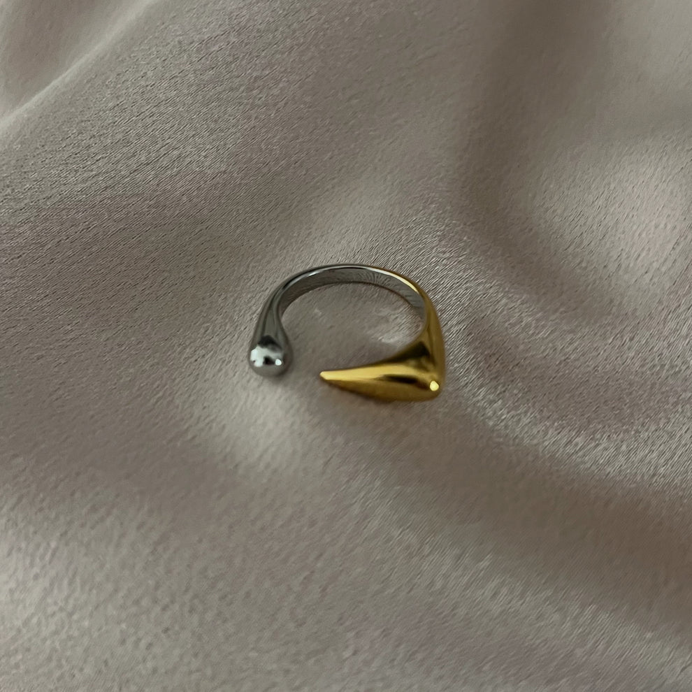 Mix Metal Square Ring