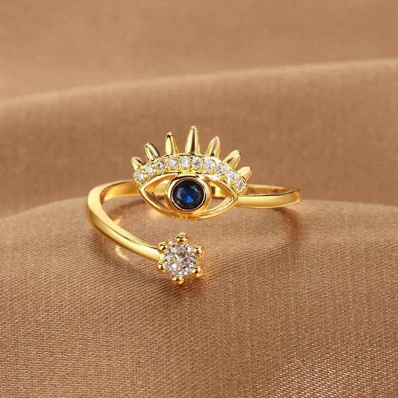 Luxe Evil Eve Ring