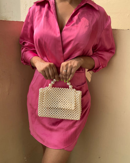 Pearl Crossbody Beaded Bag