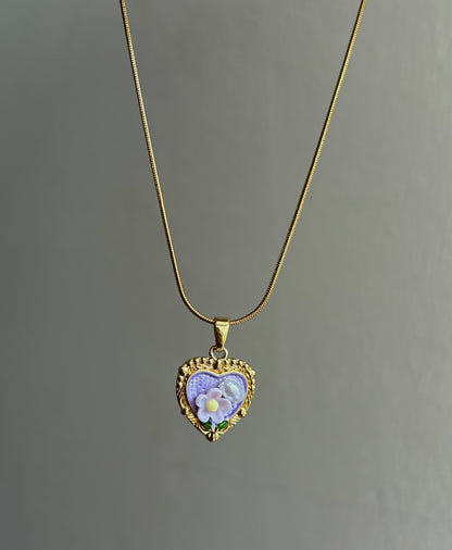 Violet Mist Pearl Necklace