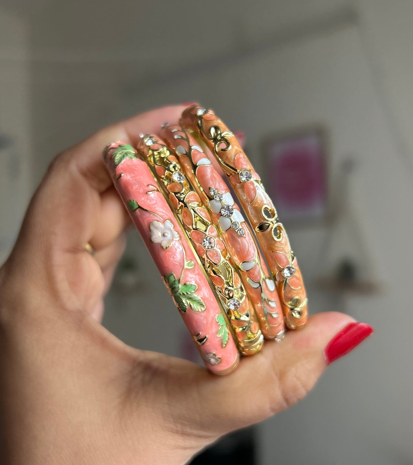 Peach Blossom Royale Stack (Set of 4)