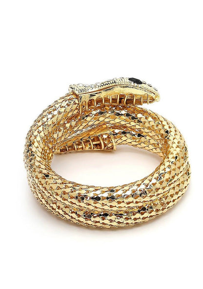 Studded Snake Wrap Around Bracelet