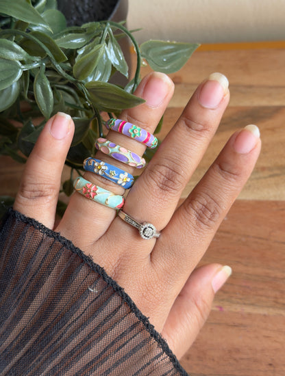 Vintage Enamel Ring