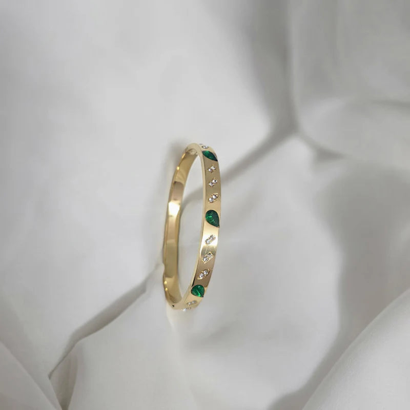 Emrald Stone Bangle