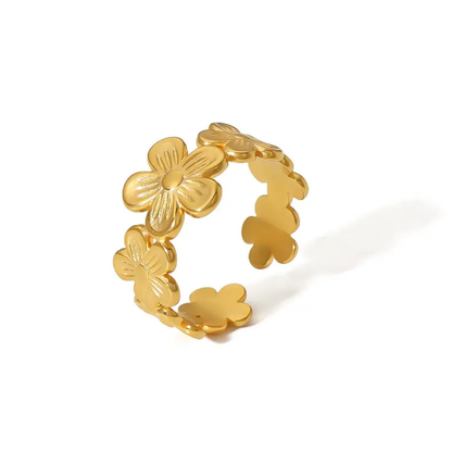 Gold Flower Ring