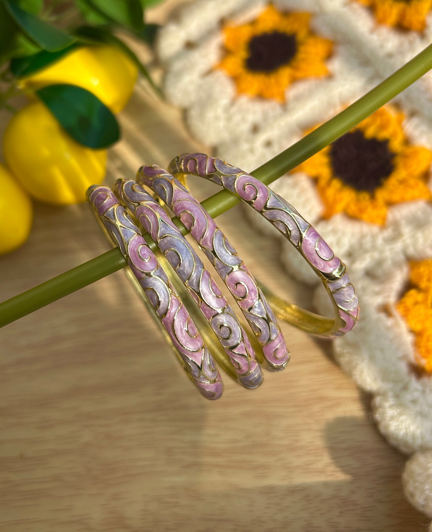 Purple Swirl Vintage Bangle (each bangle)