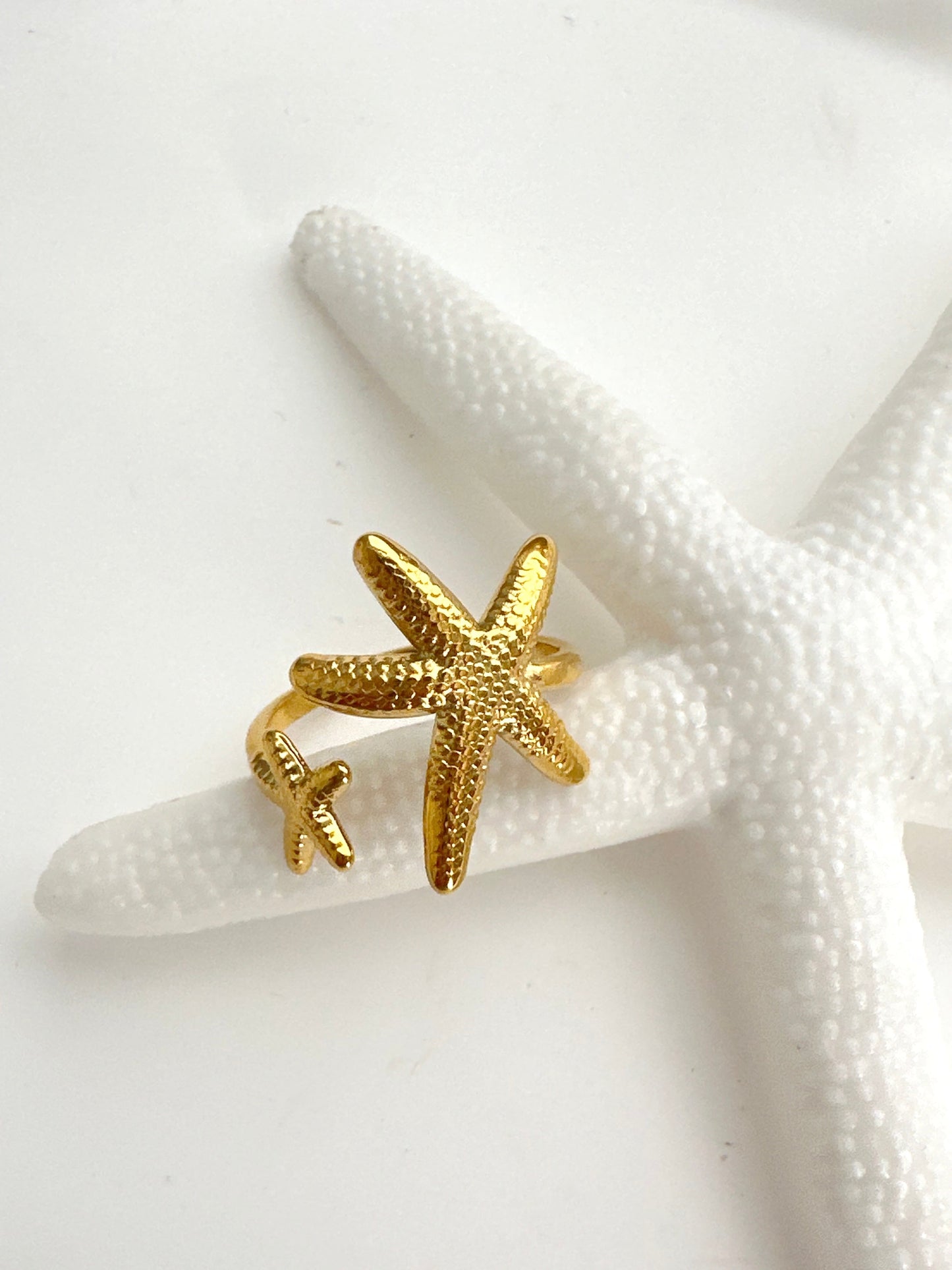 Gold Starfish Ring