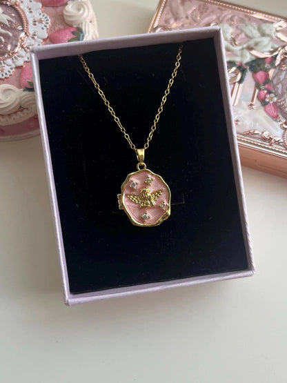 Victorian Cupid Photo Locket