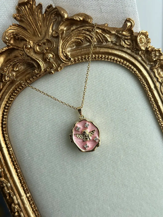 Victorian Cupid Photo Locket