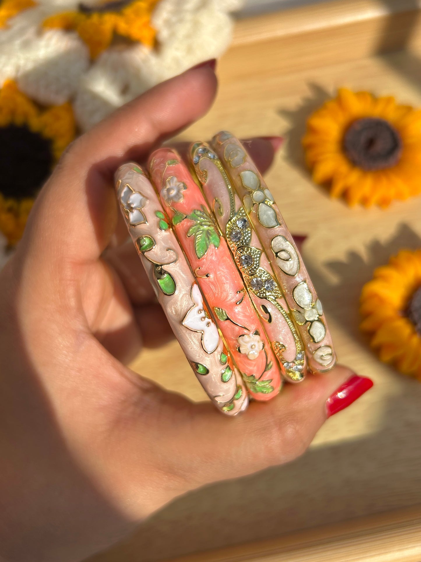 Blush Peach Garden Stack (Set of 4)