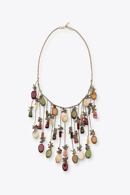 Boho Statement Waterfall Necklace
