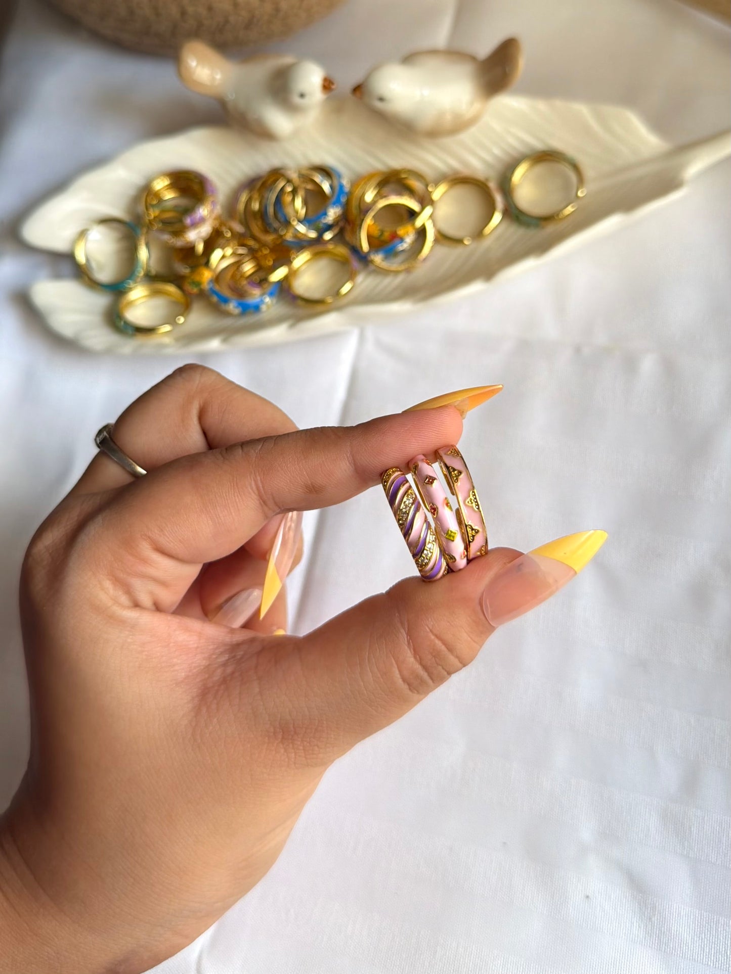 Pastel Enamel Ring