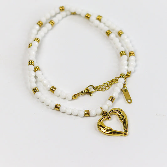 Marina Heart Necklace ( Gold Plated)