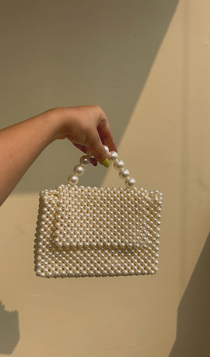 Pearl Crossbody Beaded Bag