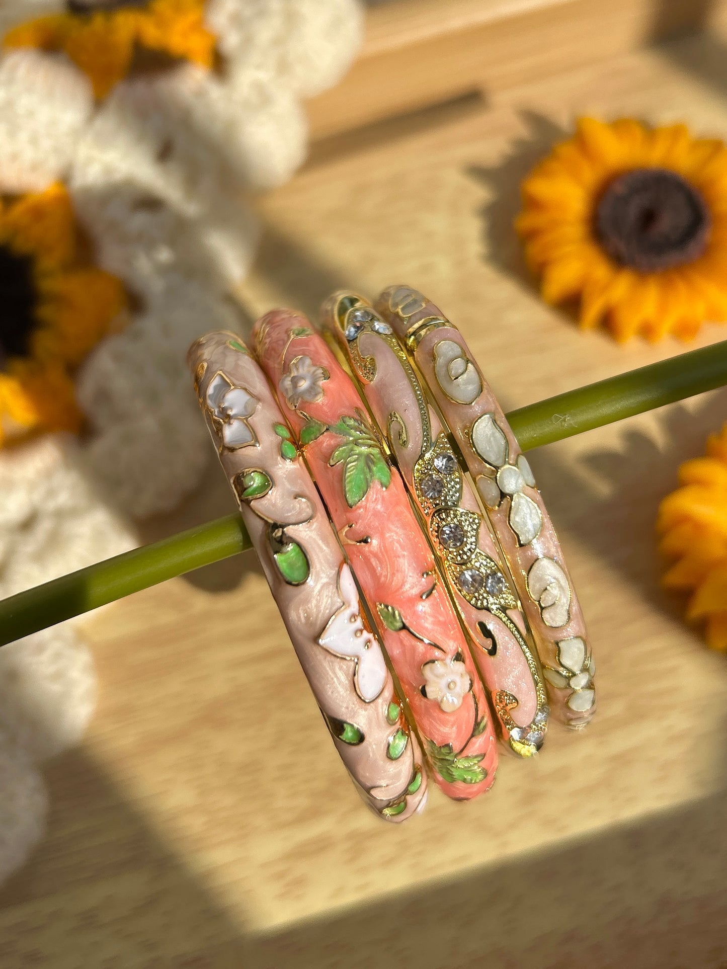 Blush Peach Garden Stack (Set of 4)