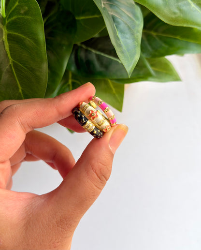 Enamel Vintage Rings