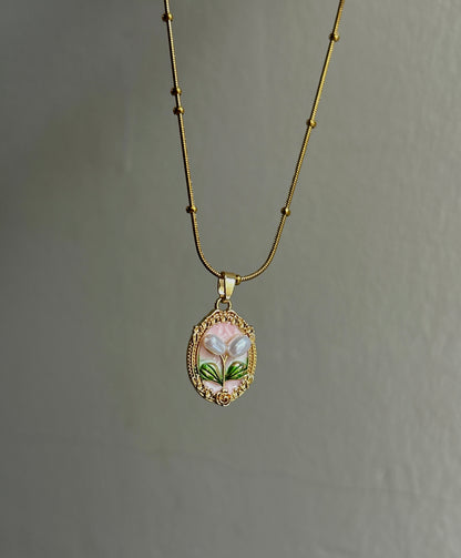 Pearl Petals Necklace