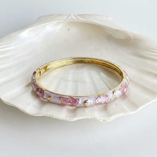 Lilac floral Bangle