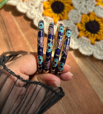 Royal blue Vintage Bangle (Each Bangle)