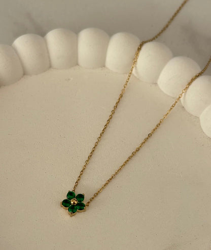 Emerald Bloom Necklace