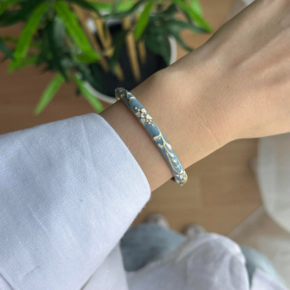 Powder Blue Vintage Bangle (Pack of 1)