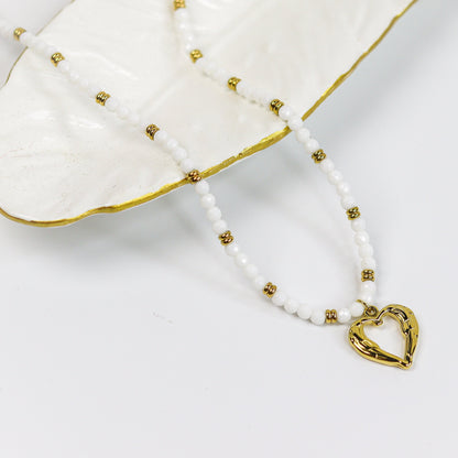 Marina Heart Necklace ( Gold Plated)