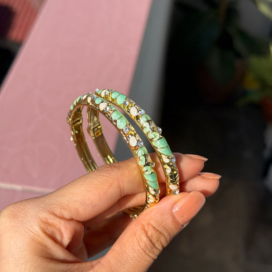 Sea green Vintage Bangle (each bangle)