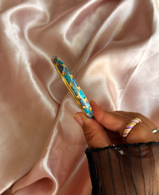 Blue Vintage Bangle (Pack of 1)