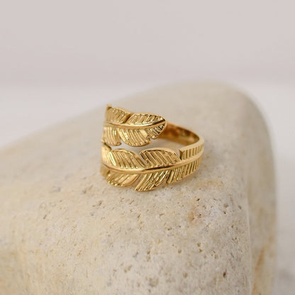 Gold leaf Ring