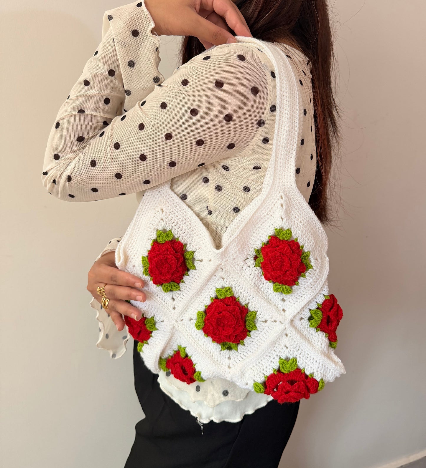Rose Garden Crochet Bag