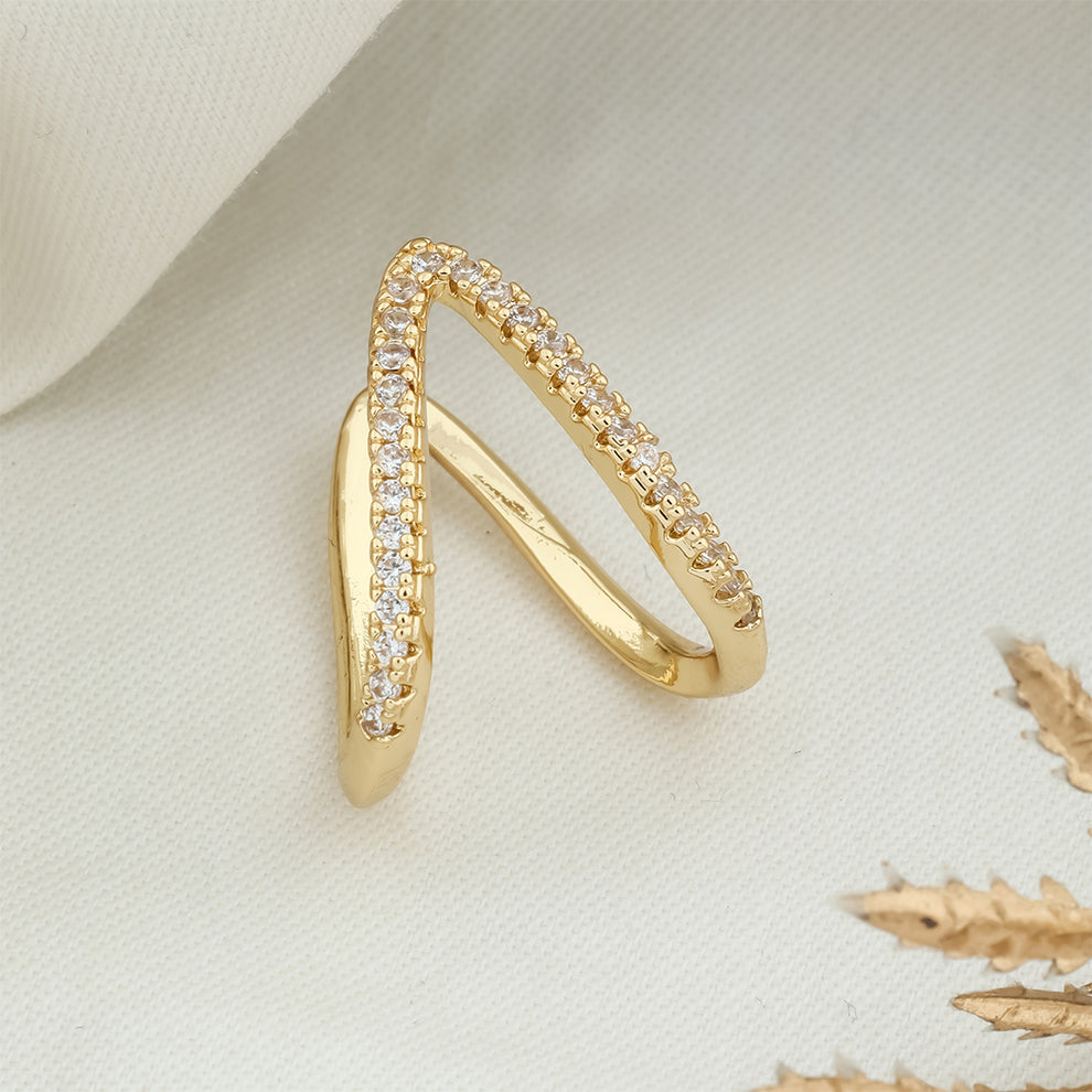 Luxe Reversible V-Shape Ring