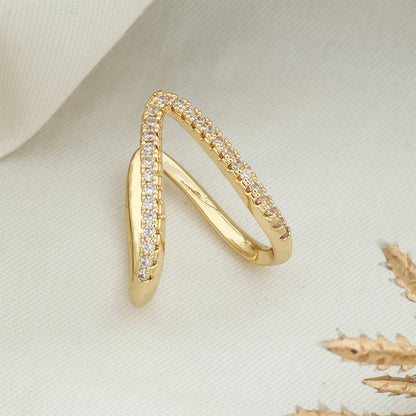 Luxe Reversible V-Shape Ring