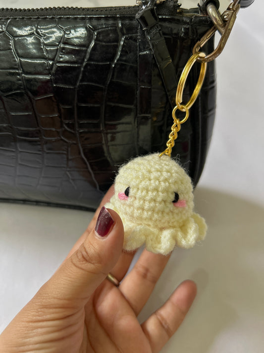 Blushing Octopus Keychain