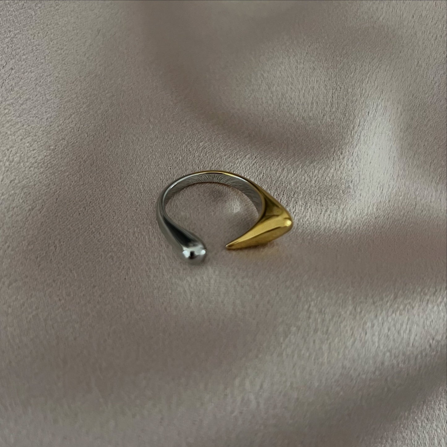 Mix Metal Square Ring