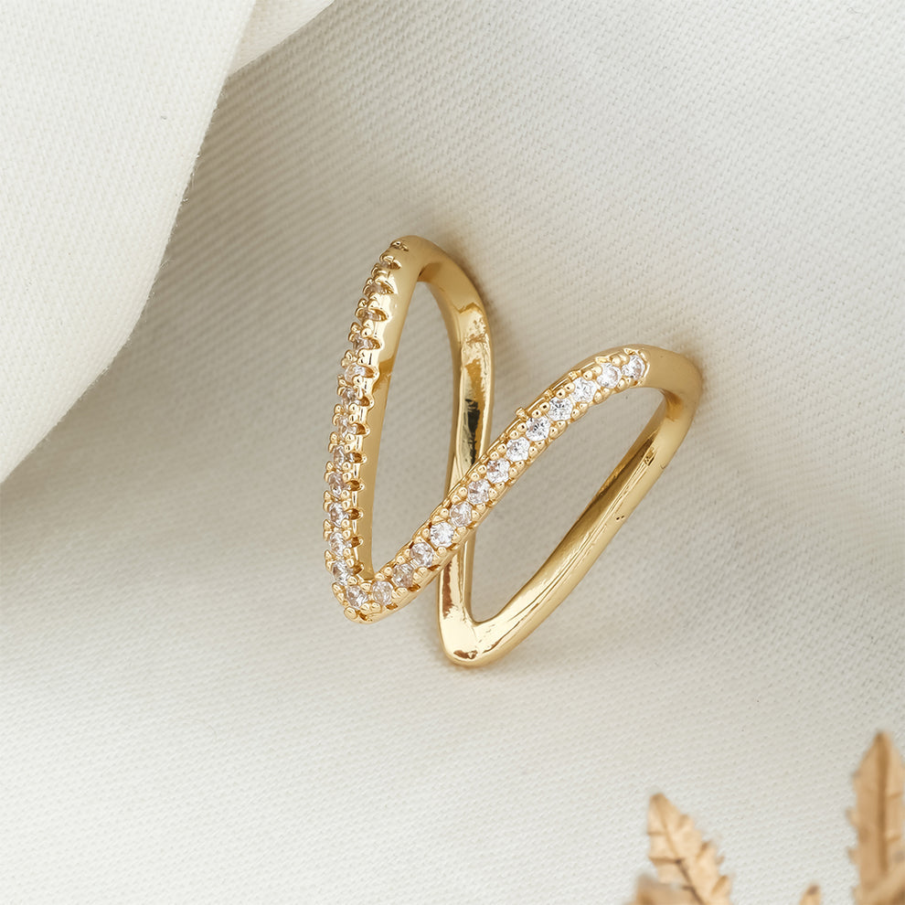 Luxe Reversible V-Shape Ring